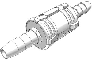 SMC02 - CPC Kupplung mit 3,2 mm Schlauchanschluss ohne Absperrventil, Buna-N Dichtung