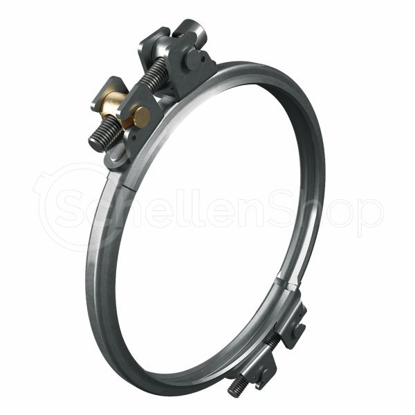 Zweiteiliger Spannring | 1mm, 2mm, 3mm Rohre | Edelstahl & verzinkt