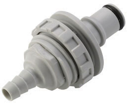 NS4D42004 - NS4 CPC Stecker für die Plattenmontage mit 6,4 mm Schlauchanschluss