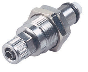 CPC Stecker aus Messing mit 6,4 mm Klemmringverschraubung