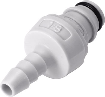 NS1D220212 - CPC Stecker 3,2 mm Schlauchanschluss, mit Absperrventil, EPDM-Dichtung Kopie