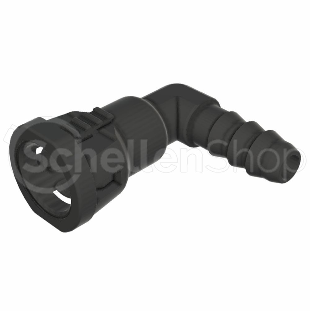 NQ-S 90°-Steckverbindung NW 1/4", mit 1/4"Schlauchanschluss (6,4 mm) - 715 8001 006