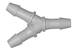 HY6 - Y-Schlauchverbinder 4,8 mm Schlauchanschluss, Polypropylen (PP)